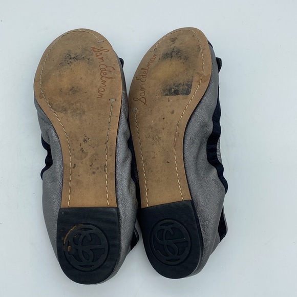 Sam Edelman Blythe Sip On Ballet Flats Bow Black Grey Womens Size 6.5 M - Picture 7 of 12